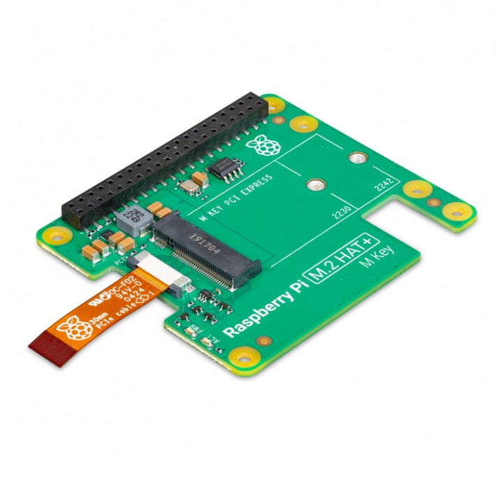 Placa de expansiune Raspberry Pi M.2 HAT+ pentru Raspberry Pi 5