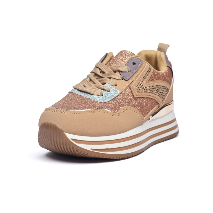 Pantofi sport dama 9150, Bej