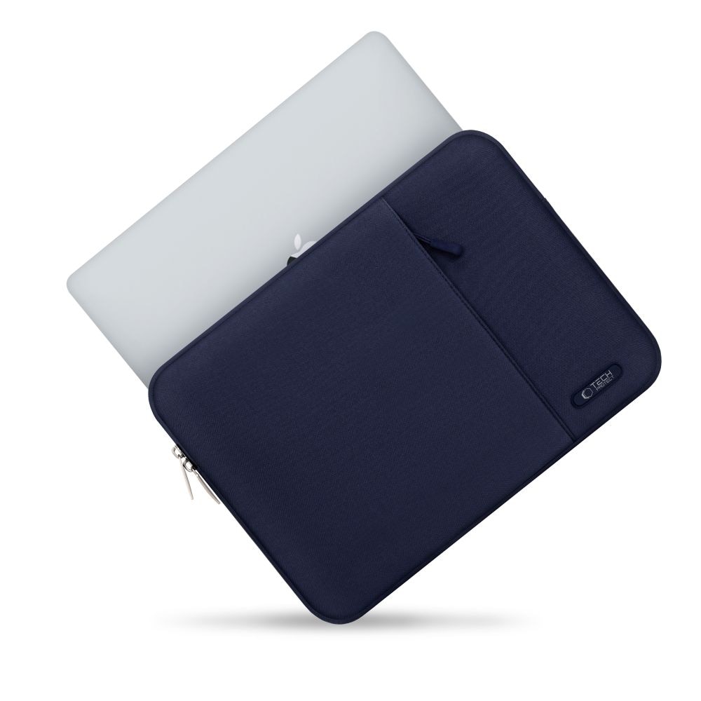 Etui laptop Tech-Protect Sleevy, 33,5x23,5cm, albastru inchis, set 1 buc.