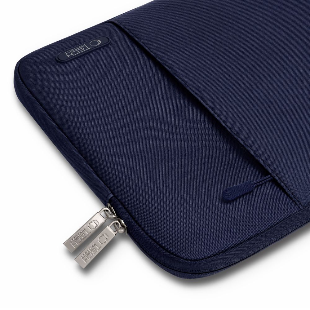 Etui laptop Tech-Protect Sleevy, 33,5x23,5cm, albastru inchis, set 1 buc.