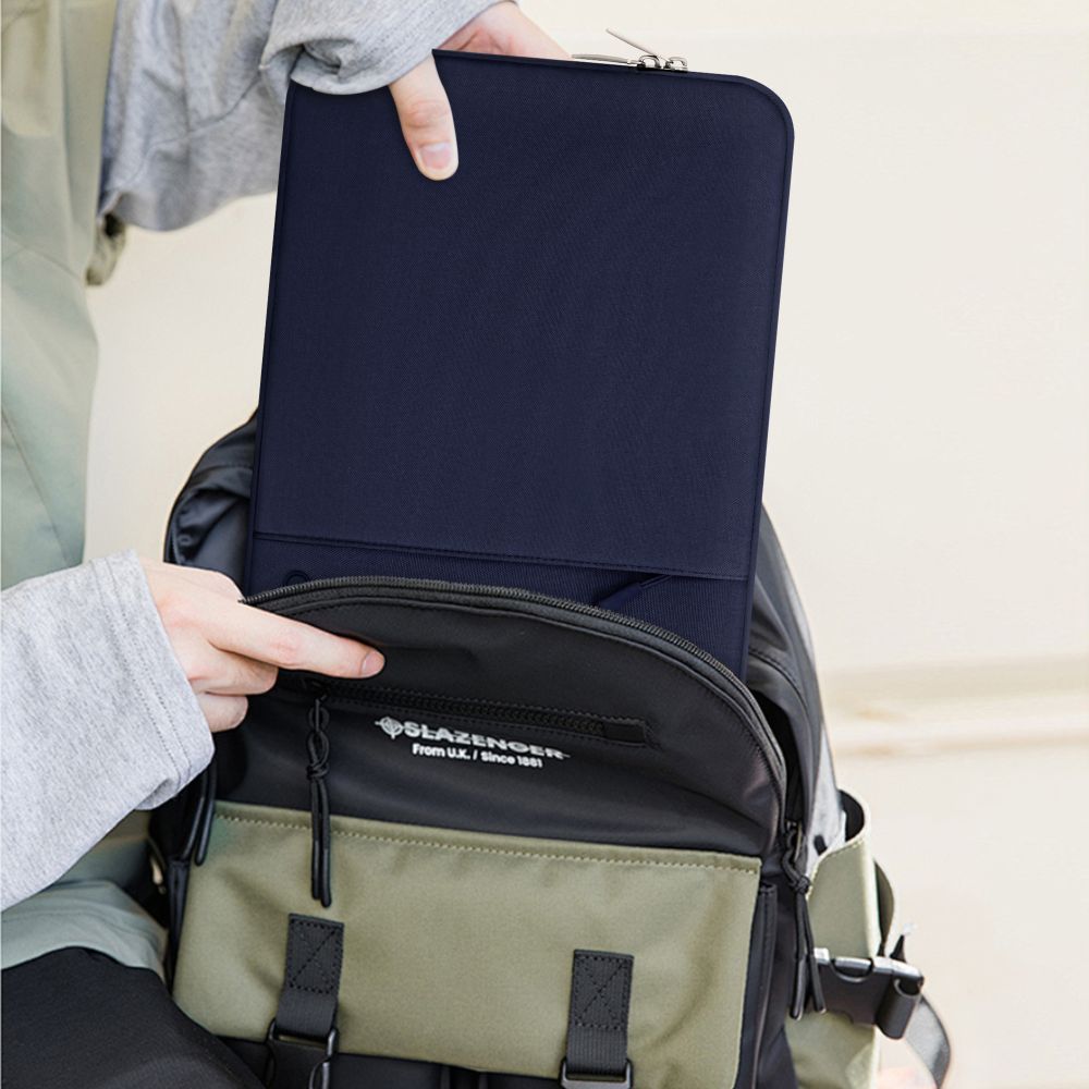 Etui laptop Tech-Protect Sleevy, 33,5x23,5cm, albastru inchis, set 1 buc.