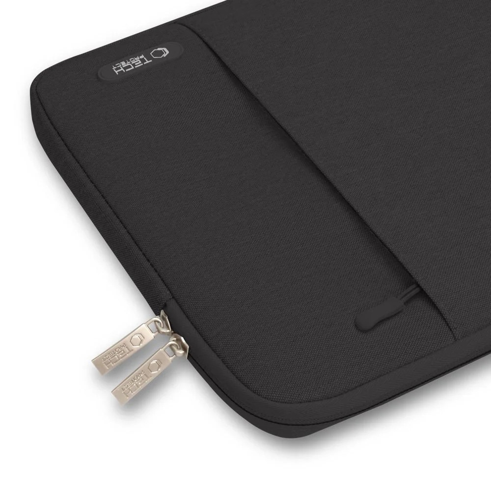 Etui laptop Tech-Protect Sleevy, 15-16 inch, negru, dimensiuni 41,5x29x2,5cm
