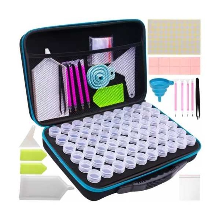 Set complet de accesorii cu geanta inclusa pentru Diamond Painting