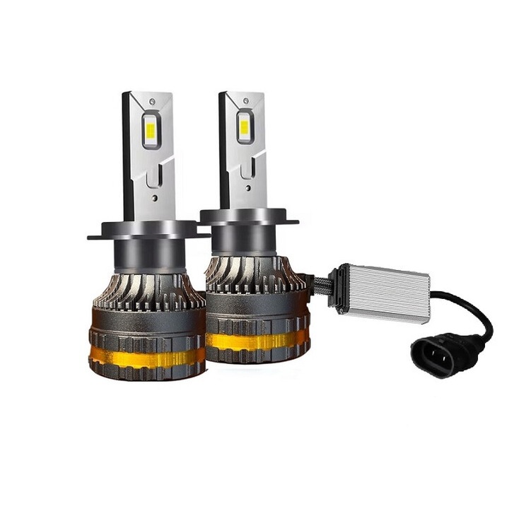 Set 2 Becuri Led Auto, H11, 100W, 6000K, 15.000 Lumeni, 9-30V, Miromoto®