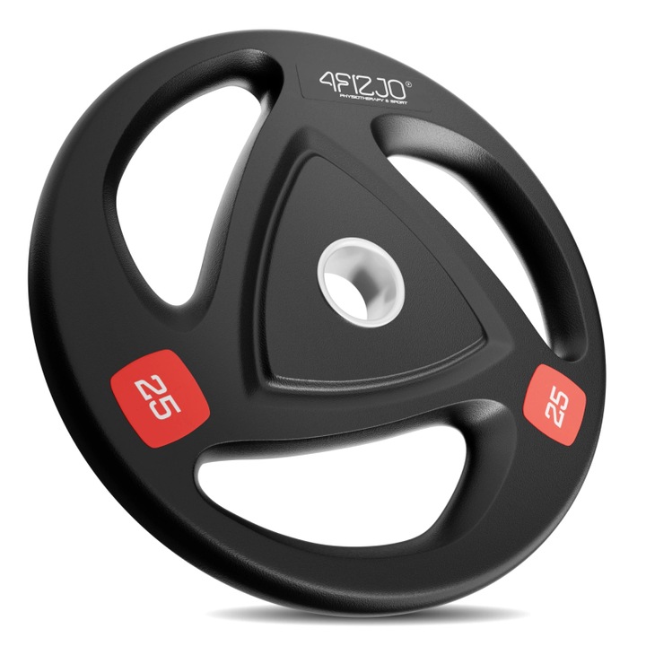 Greutate olimpica, 4FIZJO, 1 x 25 kg, negru