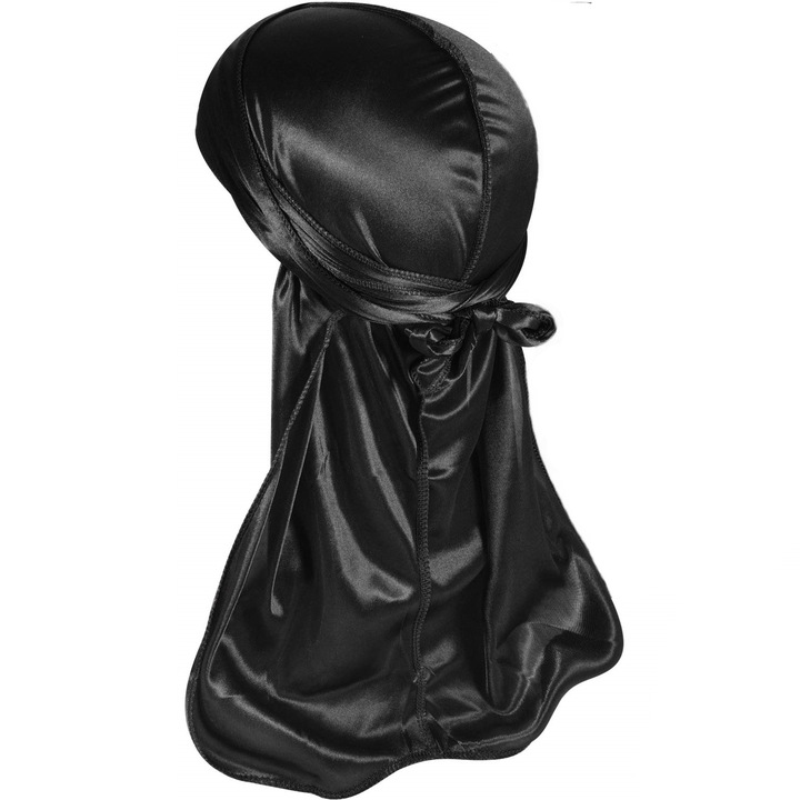 Bandana Durag, SA&SO General Store®, Marime Universala, Negru