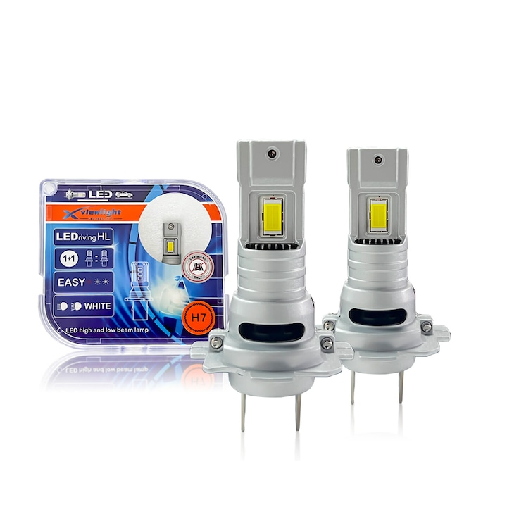 Set 2 becuri LED H7, MAX CONNECT, LEDriving HL Easy, Plug And Play, 6000k, 70w