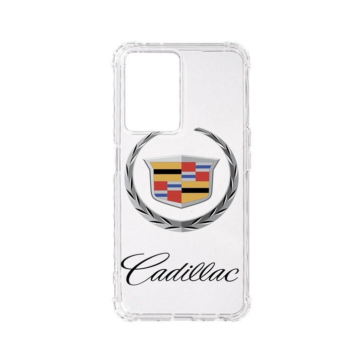 BestCase Anti Shock 1.5MM telefontok, kompatibilis modell OPPO A57 / A57s / A77 / A77s, Logo Cadillac, Air-Cushion technology, AS 1777