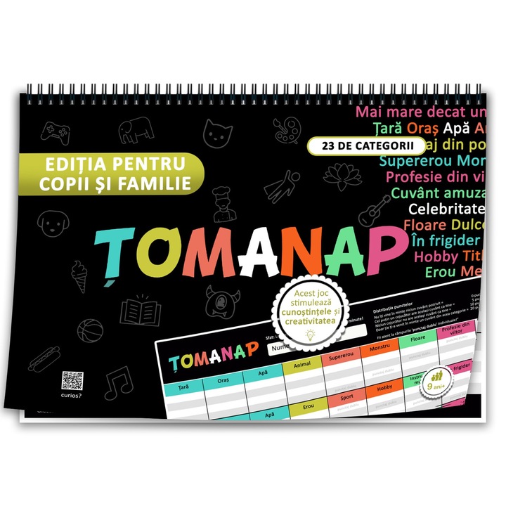 Tomanap - издание за деца и семейства: Играта на знанието и творчеството, формат А4, 50 листа