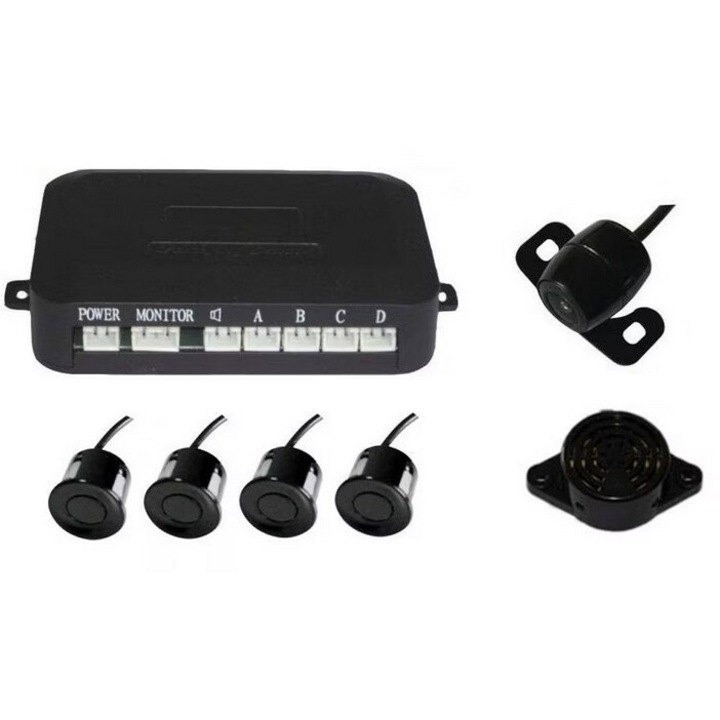 Senzori parcare cu camera video fara display S600 - pentru conectare la navigatie cu android sau monitor separat