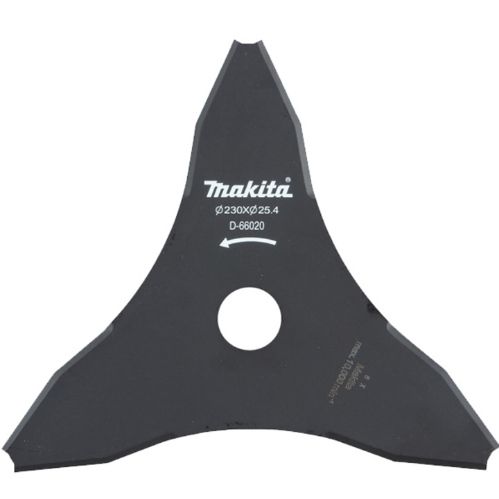 Cutit pentru motocoasa Makita D-66020, 230x25.4 mm, 3 dinti, DUR190L, DUR190U, DUR368A, DUR368L, DUR369A, UR101C