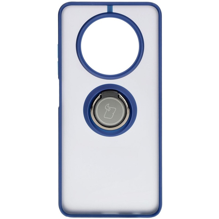 Bizon Case Hybrid Ring case за Realme 12 / 12x цветен с морско синя рамка