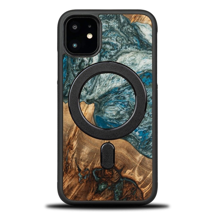 Tok, Bewood Unique - Planets kompatibilis iPhone 11, Föld Magnet