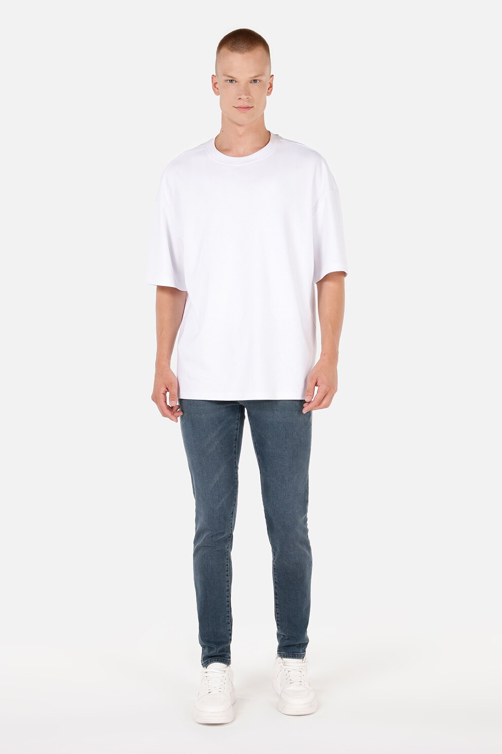 COLIN'S, Blugi slim fit Danny, Albastru, W28-L32