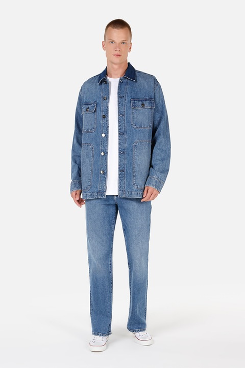 COLIN'S, Jacheta din denim cu buzunare cu clapa, Albastru deschis