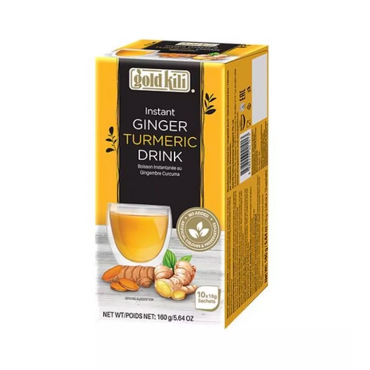 Ceai cu ghimbir turmeric 10X18G Gold Kili