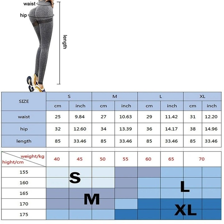 Colanti fitness modelatori lungi Mixbo cu talie inalta, elastici, push up, mov, S