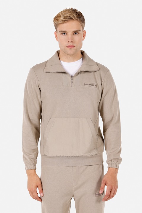 COLIN'S, Bluza de trening cu buzunar kangaroo, Bej, XS