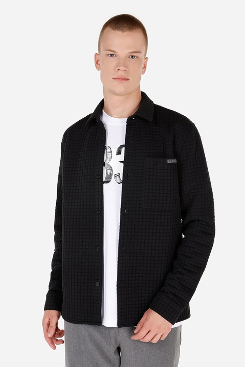 COLIN'S, Jacheta-camasa texturata, Negru