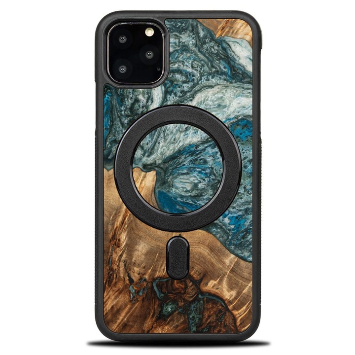 Tok, Bewood Unique - Planets kompatibilis iPhone 11 Pro Max, Föld Magnet