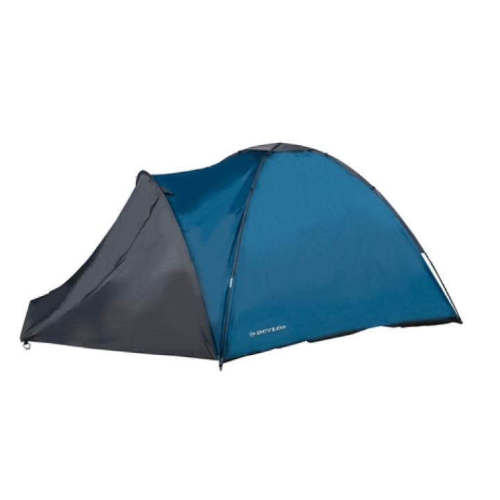 Cort camping Dunlop, 2 persoane, 210x220x130cm, rezistent la apa, ventilat