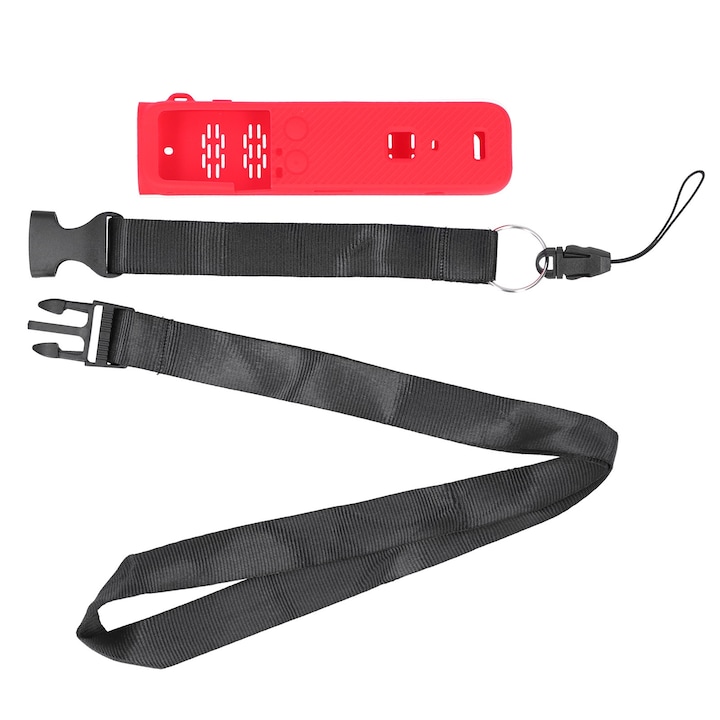 Capac pentru carcasa de protectie moale pentru camera mare, din silicon cu snur, pentru buzunar, Enforose