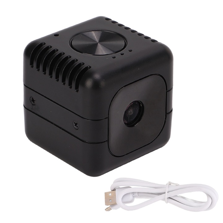 Camera de supraveghere Jormftte WiFi 1080P, rotire 355°, viziune de noapte, audio 2 căi, interior