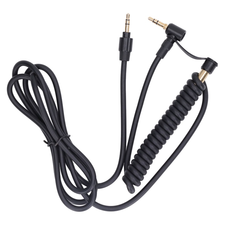 Cablu adaptor audio de 1,5 m AXU 3,5 mm 90 de grade tata TRS la 3,5 mm tata cu adaptor de 6,35 mm Cablu adaptor stereo