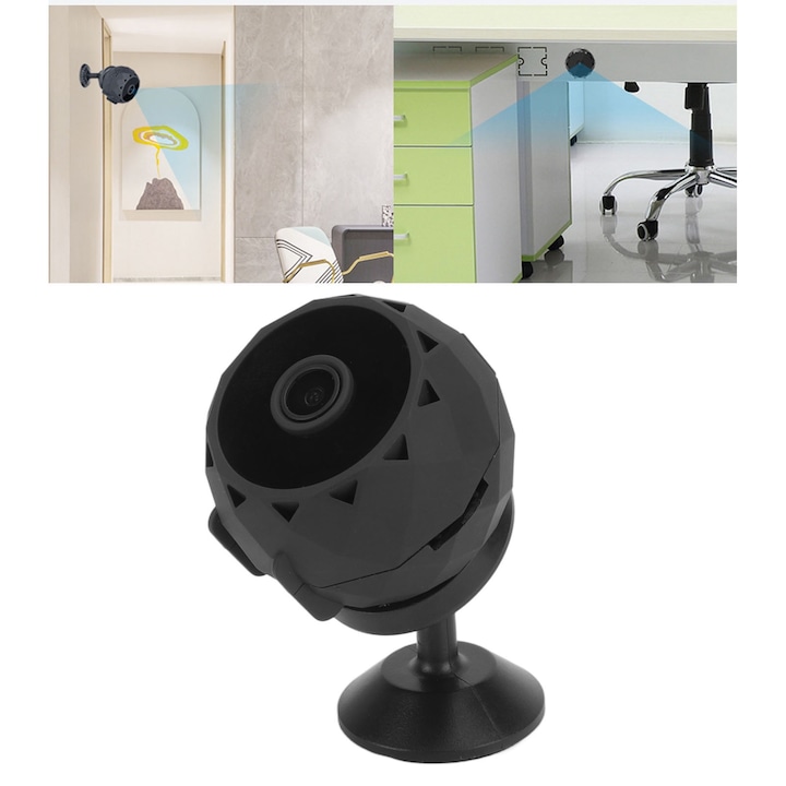 Camera video mini, Jormftte, Full HD 1080P, viziune nocturna, detectie miscare, 32GB, portabila