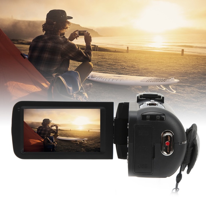 Camera video Jormftte 1080P Wifi, noapte HD, unghi larg, 640x480P, 56g