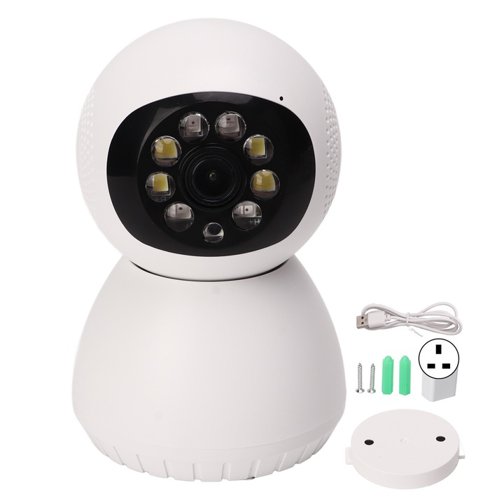 Camera Outdoor, WiFi Solar Power Security IP, 1080p IP65 Waterproof Home PIR Supraveghere Camera