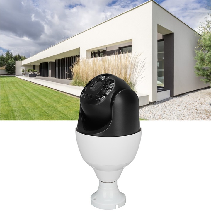 Camera de supraveghere Jormftte, 8MP, rezolutie video 2560x1440p, IP66, wireless, intercom bidirectional