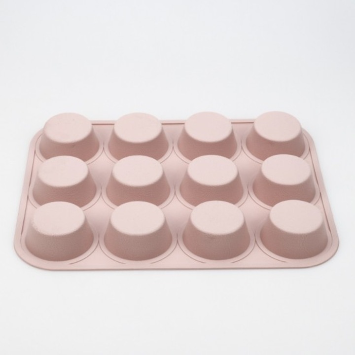 Tava pentru 12 briose, Silicon, 33x25x2 cm