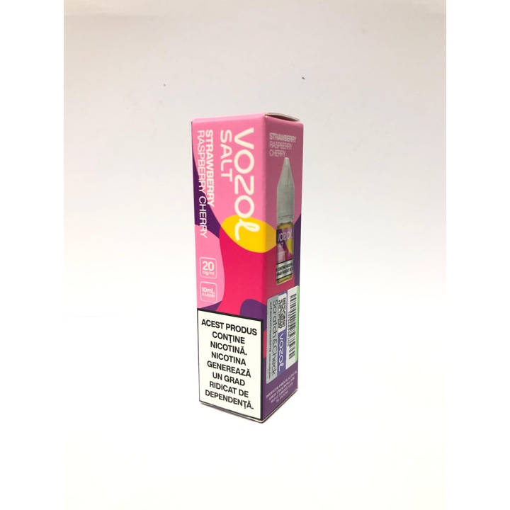 Lichid Tigara Electronica Vozol Salt - Strawberry Raspberry Cherry, 10ml, 20mg