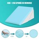 Set 3 Perne Ortopedice Reglabile 10 in 1 Linomag®, Forma de Pana, pentru Somn Confortabil, Recuperare Post-Operatorie si Suport pentru Spate, Gat si Picioare, Husa Detasabila si Lavabila, Alb/Gri Plumb