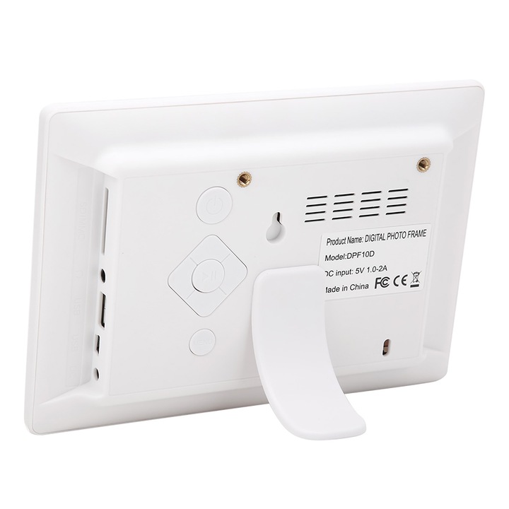 Jormftte 7 hüvelykes digitális képkeret, 800x480, mozgásérzékelős, fekete/fehér, 32 GB-os memóriakártyát támogat