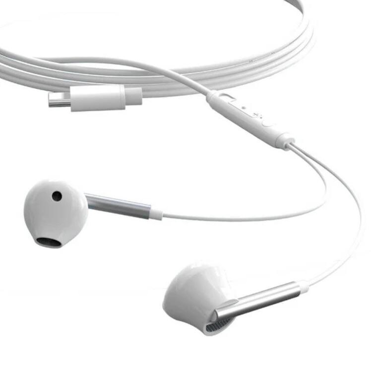 Casti cu Fir Type-C, XO-EP66, Compatibile iPhone 15/16 si Android, Cablu 1.2m, Microfon si Control volum, Alb