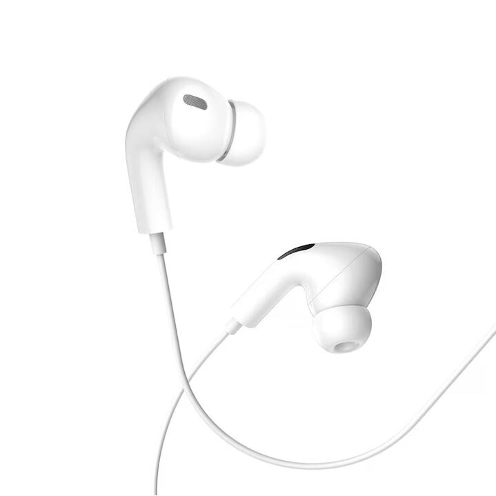 Casti cu Fir Type-C, XO-EP73, Compatibile iPhone 15/16 si Android, 1.2m, Microfon si Control volum, Alb