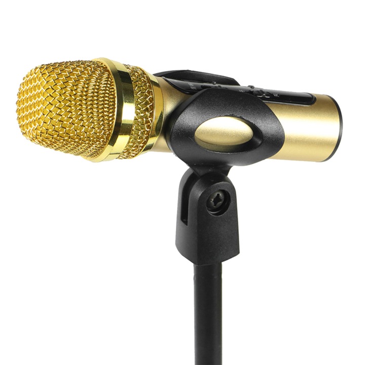 Állítható mikrofonállvány Univerzális, levehető mikrofonállvány súlyozott kerek asztali talppal élő közvetítéshez