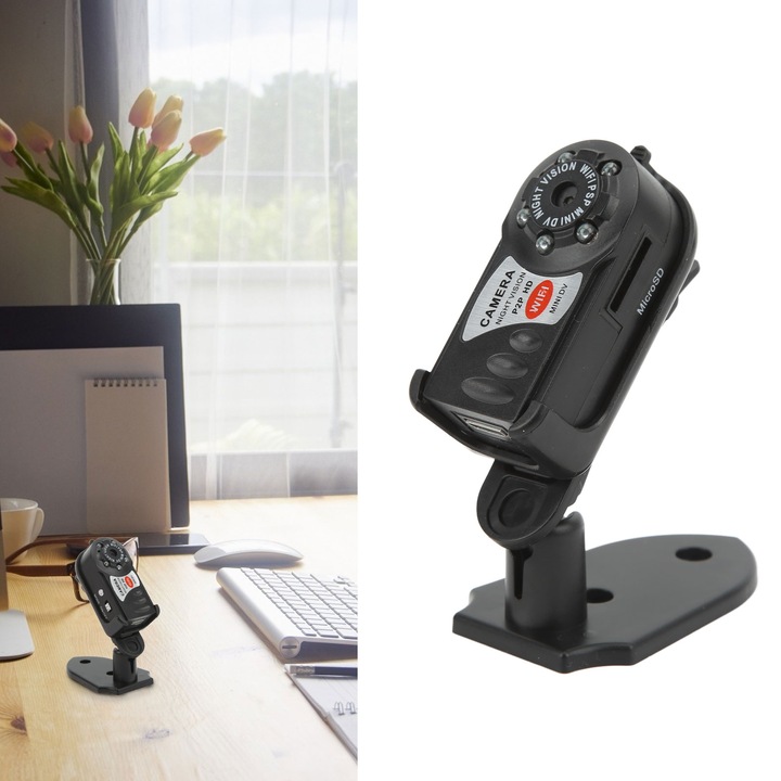 Camera video 24MP 1080P Full HD Anti tremura Zoom digital 18X Ecran LCD 3.0in Viziune nocturna