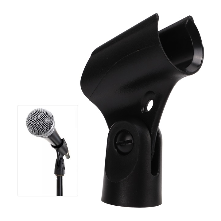 Mikrofontartó, hordozható, Jormftte, 5/8 hüvelykes, állítható, műanyag