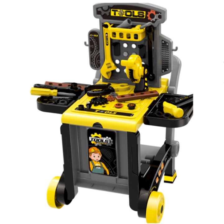 Banc scule copii 3 in 1, GHEMOTOC®, cu accesorii incluse