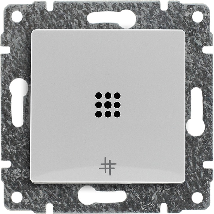 Intrerupator dublu incrucisat SIMON BASIC, alb