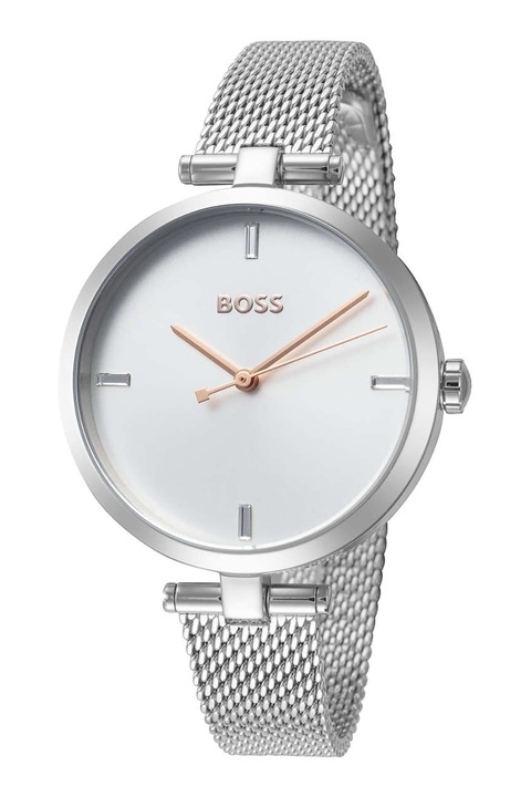 BOSS, Часовник от неръждаема стомана, Сребрист