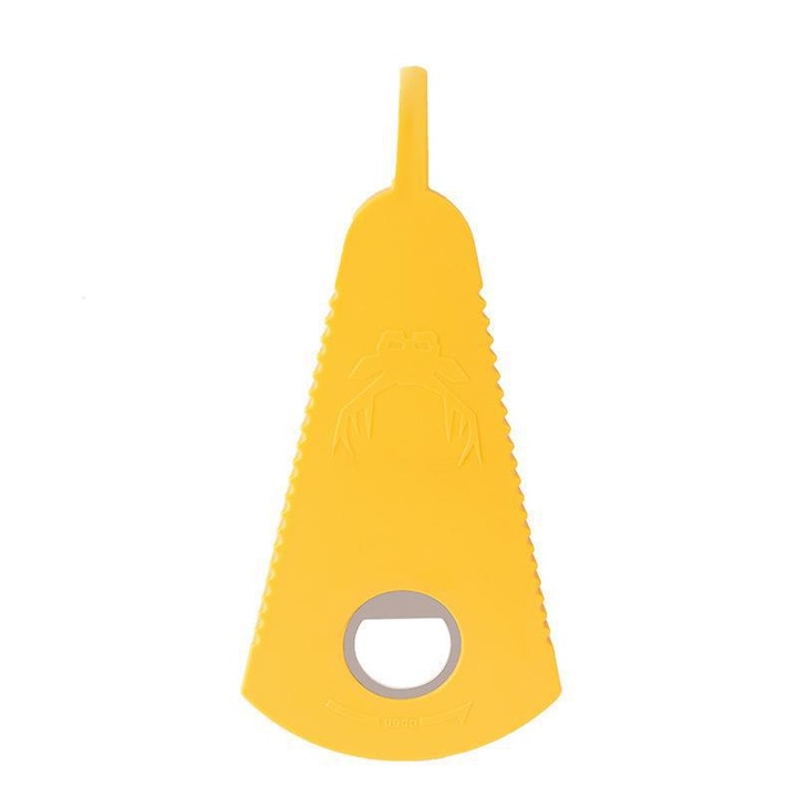 Kézi konzervnyitó, műanyag, sárga, hordozható, 19,5*9 cm, tartós, kényelmes, nélkülözhetetlen otthoni/kereskedelmi használatra, konyhai és többcélú