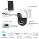 Camera Dubla de Supraveghere cu Panou Solar si Cartela SIM 4G GENBOLT®, AOV, 3MP+3MP, Acumulator 15600 mAh, Panou solar 8w, Exterior Ultra HD, 4X zoom, Comunicare Bidirectionala, Urmarire inteligenta, Alarma, Color Night Vision, Apasare alarma, Alb/negru