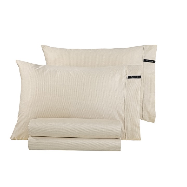 Set 2 fete de perna Guy Laroche, 50x70cm, bumbac/satin, natural