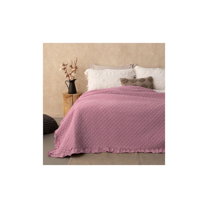 Cuvertura Palamaiki, 220x240cm Microfibra, roz