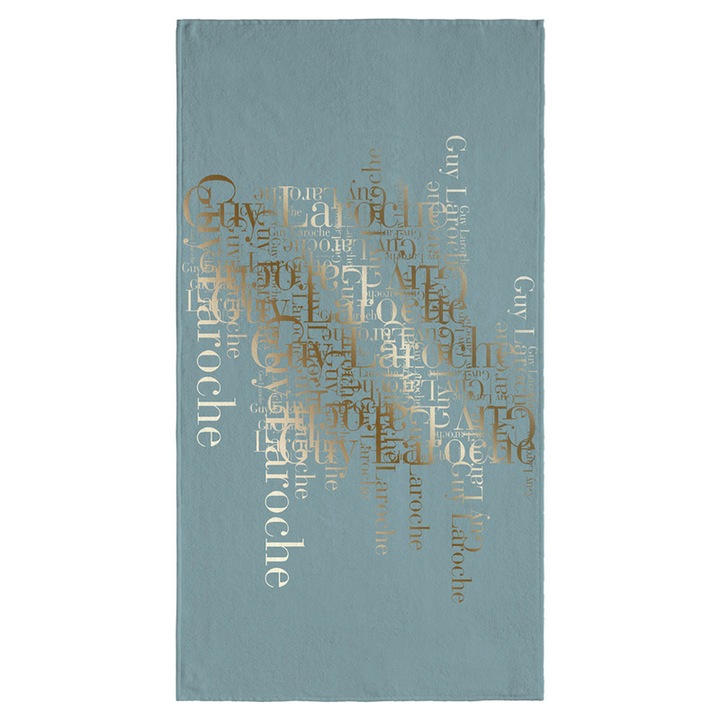 Prosoape set 175x100cm, velour imprimat, 50% bumbac, 50% poliester, alb