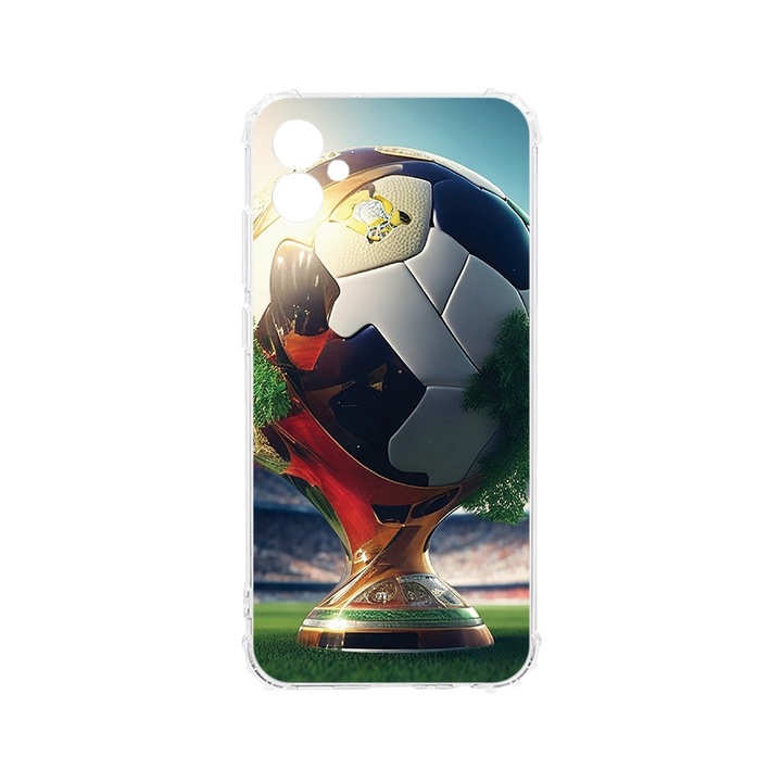 BestCase Anti Shock 1.5MM telefontok, kompatibilis modell Samsung Galaxy F04 / Galaxy M04 / Galaxy A04e, Football cup Trophy, Air-Cushion technology, AS 1211